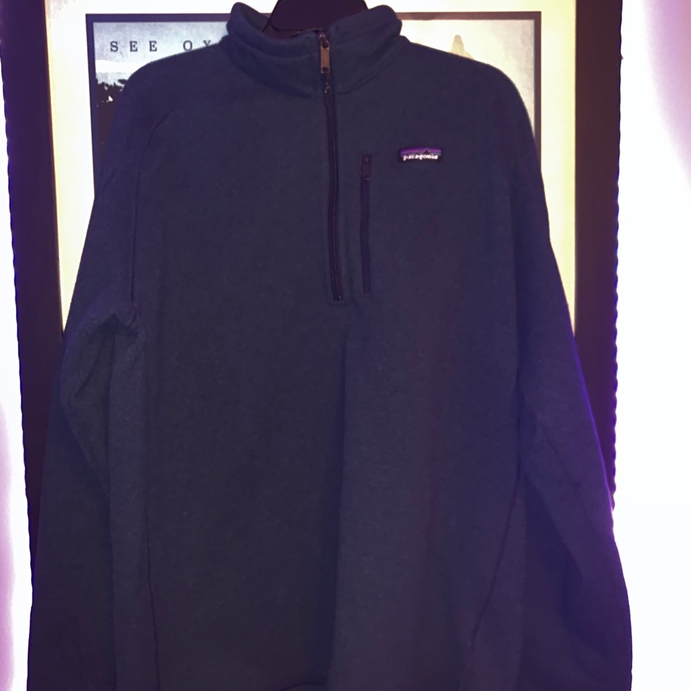 Navy Blue Patagonia 1/4 zip